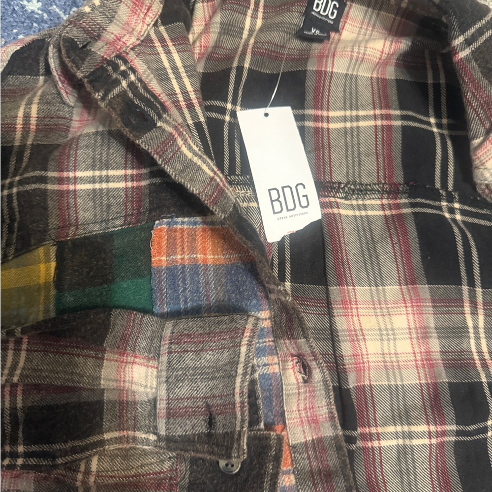 BDG Multicolor Plaid Button-Up Shirt - Picture 5 of 7
